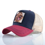 Baseball Caps Men Snapback Hip Hop Hats With Animals Patch Streetwear lovers' Trucker Caps Women Breathable Mesh Visor Bones aidase-shop