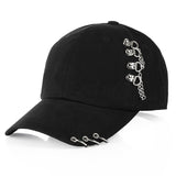 Aidase Spring Fashion Brand Street Adjustable Lovely Embroidery Hat Cat Ears Snapback Cap Boy Girl Pearl Baseball Cap aidase-shop