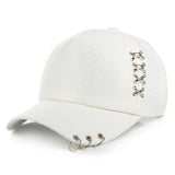 Aidase Spring Fashion Brand Street Adjustable Lovely Embroidery Hat Cat Ears Snapback Cap Boy Girl Pearl Baseball Cap aidase-shop