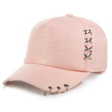 Aidase Spring Fashion Brand Street Adjustable Lovely Embroidery Hat Cat Ears Snapback Cap Boy Girl Pearl Baseball Cap aidase-shop