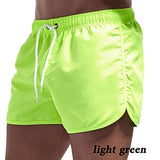 Solid Color Summer Quick-Drying Shorts Printed Shorts  Swim Beach Shorts Casual Fitness Shorts aidase-shop