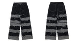 UNCLEDONJM Tassel Pants Men's Fashion Brand Pendant Wide Leg Hip Hop Lazy Wind Jeans Couple's Pants Loose jeans men N06 aidase-shop