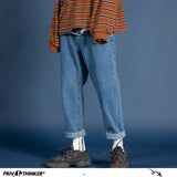Privathinker Men Streetwear Blue Jeans Women Black Jeans Korean Fashions Harem Pants Male Denim Pants OverSize