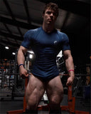 Aidase 2022 Summer Gym Shirt Sport T Shirt Men Quick Drying Running Shirt Men Workout Training Tees Fitness Tops Rashgard T-shirt aidase-shop
