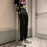 Aidase Korean Style Men's Straight Pants Loose Casual Pants Fashion Three-dimensional Cutting Trousers Mens White Suit Pants aidase-shop