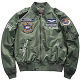 Aidase Hip hop Jacket Men High quality Thick Army Navy White Military motorcycle Ma-1 aviator Pilot Men Bomber Jacket Men aidase-shop