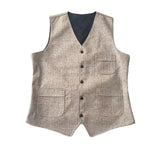 Aidase mens suit vests men brown black waistcoat vest man plaid steampunk jacket striped tweed v-neck slim fit gilet wedding clothing aidase-shop