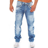 Aidase Men Jeans Solid Straight Pants Hip Hop Male Casual Streetwear Boyfriend Style Denim Trousers Stretch Baggy Jeans Men's Pants aidase-shop