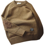 2022 Men Pullover Sweater Autumn New Fashion Casual Loose Thick O-Neck Wool Knitted Oversize Harajuku Streetwear Knitwear M-5XL aidase-shop