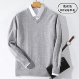 Aidase Super 100% Cashmere Sweater Men Pullover 2022 Autumn Winter Warm Classic V-neck Sweaters Male Jumper Jersey Hombre Pull Homme aidase-shop