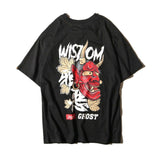 Cotton Cool Oversized T Shirt Gothic High Street Hip Hop T-shirt Men Women Summer Blouse Casual Loose Devil Tshirt Streetwear aidase-shop