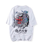 Cotton Cool Oversized T Shirt Gothic High Street Hip Hop T-shirt Men Women Summer Blouse Casual Loose Devil Tshirt Streetwear aidase-shop
