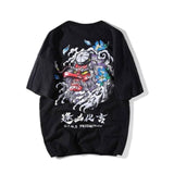 Cotton Cool Oversized T Shirt Gothic High Street Hip Hop T-shirt Men Women Summer Blouse Casual Loose Devil Tshirt Streetwear aidase-shop