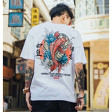 Cotton Cool Oversized T Shirt Gothic High Street Hip Hop T-shirt Men Women Summer Blouse Casual Loose Devil Tshirt Streetwear aidase-shop