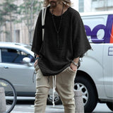 Aidase Autumn Men Long Sleeve O Neck Sweater Casual Knitted Loose Tops Harajuku Thin White Solid Mens Pullovers Pull Homme Streetwear aidase-shop
