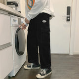 Aidase Vintage Men Corduroy Pocket Baggy Cargo Pants 2021 Joggers Mens Japanese Streetwear Wide Leg Pants Male Korean Trousers aidase-shop