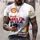 New Men's T-Shirt Summer 3D Printing Short-Sleeved Oversized Short Sleeve Personality Fashion Stitching Pattern T-Shirts For Men aidase-shop