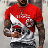 New Men's T-Shirt Summer 3D Printing Short-Sleeved Oversized Short Sleeve Personality Fashion Stitching Pattern T-Shirts For Men aidase-shop