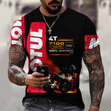 New Men's T-Shirt Summer 3D Printing Short-Sleeved Oversized Short Sleeve Personality Fashion Stitching Pattern T-Shirts For Men aidase-shop