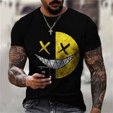XOXO Pattern Graphic T-Shirts Tee Men T Shirt Clothing Camisetas Tops Ropa Hombre Summer Streetwear Camisa Masculina Verano aidase-shop