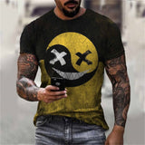 XOXO Pattern Graphic T-Shirts Tee Men T Shirt Clothing Camisetas Tops Ropa Hombre Summer Streetwear Camisa Masculina Verano aidase-shop