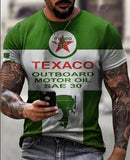2022 New Men's Casual Round Neck Short Sleeve Harajuku High Street Printed Long Hedging Men's T-shirt Top aidase-shop