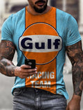 2022 New Men's Casual Round Neck Short Sleeve Harajuku High Street Printed Long Hedging Men's T-shirt Top aidase-shop