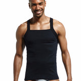 Men's Fashion Vest Home Sleep Casual Men Colete Cotton Tank Top  Solid Cotton Tank Tee Gay  Sexy Top Clothes Sleeveless Garment aidase-shop