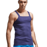 Men's Fashion Vest Home Sleep Casual Men Colete Cotton Tank Top  Solid Cotton Tank Tee Gay  Sexy Top Clothes Sleeveless Garment aidase-shop