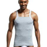 Men's Fashion Vest Home Sleep Casual Men Colete Cotton Tank Top  Solid Cotton Tank Tee Gay  Sexy Top Clothes Sleeveless Garment aidase-shop