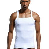 Men's Fashion Vest Home Sleep Casual Men Colete Cotton Tank Top  Solid Cotton Tank Tee Gay  Sexy Top Clothes Sleeveless Garment aidase-shop