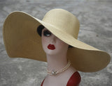 7.1''/18cm Foldable Oversized Huge Wide Brim Sun Beach Hats Straw Summer Wedding Womens Ladies Floppy Party Dressy aidase-shop