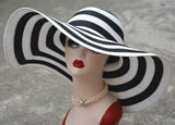 7.1''/18cm Foldable Oversized Huge Wide Brim Sun Beach Hats Straw Summer Wedding Womens Ladies Floppy Party Dressy aidase-shop