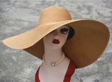 7.1''/18cm Foldable Oversized Huge Wide Brim Sun Beach Hats Straw Summer Wedding Womens Ladies Floppy Party Dressy aidase-shop