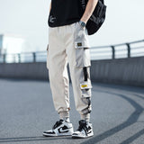 2021 Oversized Men Cargo Pants Streetwear Black Mens Jogging Sweatpants Casual Elastic Waist Harem Pants Male Large Size 5XL aidase-shop
