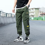 2021 Oversized Men Cargo Pants Streetwear Black Mens Jogging Sweatpants Casual Elastic Waist Harem Pants Male Large Size 5XL aidase-shop
