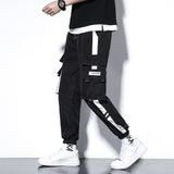 2021 Oversized Men Cargo Pants Streetwear Black Mens Jogging Sweatpants Casual Elastic Waist Harem Pants Male Large Size 5XL aidase-shop