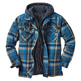 Aidase Autumn Winter Men's Jacket Thick Classic Plaid Print European American Outerwear High Quality Warm Loose Hooded Jacket Man aidase-shop