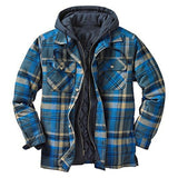 Aidase Autumn Winter Men's Jacket Thick Classic Plaid Print European American Outerwear High Quality Warm Loose Hooded Jacket Man aidase-shop