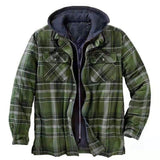 Aidase Autumn Winter Men's Jacket Thick Classic Plaid Print European American Outerwear High Quality Warm Loose Hooded Jacket Man aidase-shop
