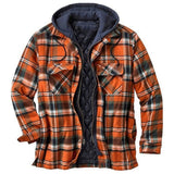 Aidase Autumn Winter Men's Jacket Thick Classic Plaid Print European American Outerwear High Quality Warm Loose Hooded Jacket Man aidase-shop