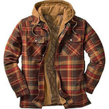 Aidase Autumn Winter Men's Jacket Thick Classic Plaid Print European American Outerwear High Quality Warm Loose Hooded Jacket Man aidase-shop