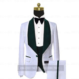 Aidase New Luxury Men Wedding Suits Pink 3 Pieces Custom Groom Suit Dress Tuxedo Slim fit Jacquard Blazer Double Breasted Vest Pant Set aidase-shop