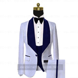 Aidase New Luxury Men Wedding Suits Pink 3 Pieces Custom Groom Suit Dress Tuxedo Slim fit Jacquard Blazer Double Breasted Vest Pant Set aidase-shop