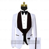 Aidase New Luxury Men Wedding Suits Pink 3 Pieces Custom Groom Suit Dress Tuxedo Slim fit Jacquard Blazer Double Breasted Vest Pant Set aidase-shop