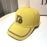 2021 New Letter D Baseball Caps  Rhinestone Hat Cotton K Kop Cap Hip Hop Cap Hats for Women Snap Back  bone aidase-shop