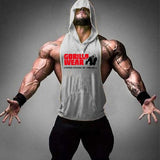 New Fashion Tank Top Men Fitness Shirt Bodybuilding Singlet Workout Vest Men Cotton Sleeveless Shirts Gym Hoodies aidase-shop