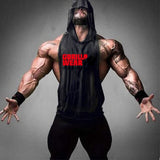New Fashion Tank Top Men Fitness Shirt Bodybuilding Singlet Workout Vest Men Cotton Sleeveless Shirts Gym Hoodies aidase-shop