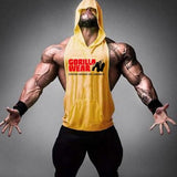 New Fashion Tank Top Men Fitness Shirt Bodybuilding Singlet Workout Vest Men Cotton Sleeveless Shirts Gym Hoodies aidase-shop