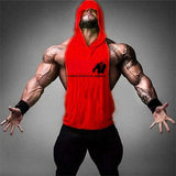 New Fashion Tank Top Men Fitness Shirt Bodybuilding Singlet Workout Vest Men Cotton Sleeveless Shirts Gym Hoodies aidase-shop